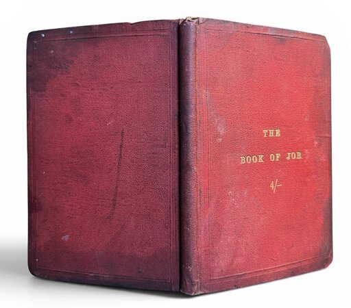 The Book of Job, translated from the Hebrew Text, with an introduction and notes, critical an explanatory. by ELZAS, Abraham.