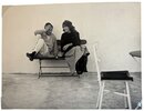 Another image of JULES ET JIM - Jeanne Moreau et François Truffaut sur le tourn by CAUCHETIER, Raymond.