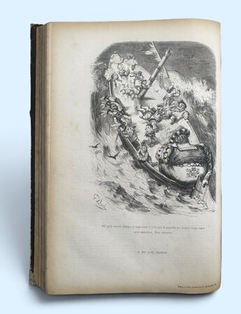 Oeuvres de François Rabelais contenant la vie de Gargantua et celle de Pantagruel by RABELAIS, François. & DORÉ, Gustave.