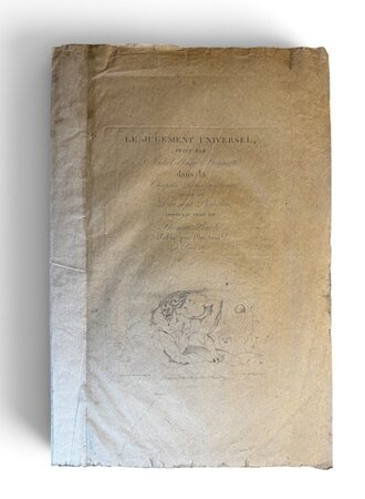 Title page from Le jugement universel by PIROLI (Tomasso).After Michelangelo Buonarroti
