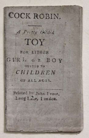COCK ROBIN. A Pretty Gilded Toy for either Girl or Boy suited to Children of all ages.