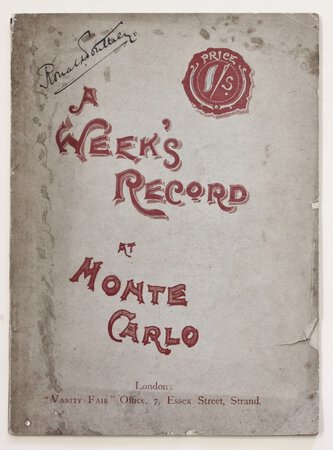 ROULETTE: Being a precise record of seven days play at Monte Carlo for the use of Roulette players.