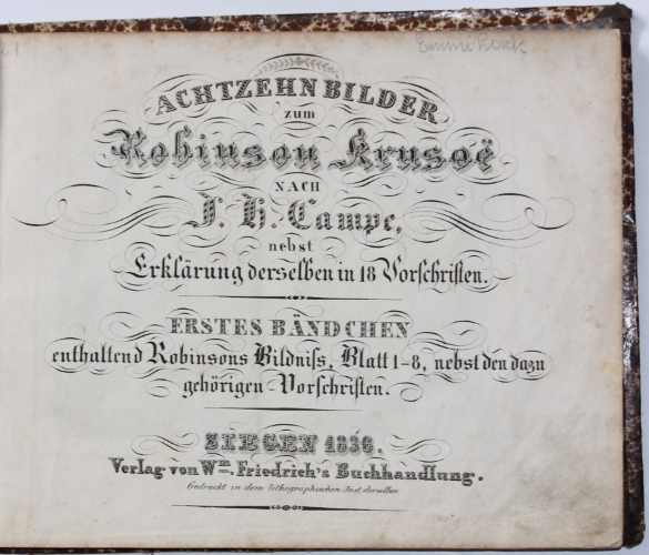 Achtzehn Bilder Zum Robinson Crusoe Nach J H Campe Nebst