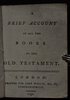 Another image of A BRIEF ACCOUNT OF ALL THE BOOKS OF THE OLD TESTAMENT.