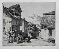 SOTTOCASTELLO. by AUSTIN, Robert Sargent (R.A. R.W.S. R.E.) (1895-1973).