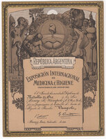 REPÚBLICA ARGENTINA. EXPOSICIÓN INTERNATIONAL DE MEDICINA É HIGIENE by [MEDICAL ADVERTISING]. [INTERNATIONAL HEALTH EXHIBITION]. WAMPOLE, Henry K. & Co.,