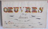 Another image of ATTRACTIVE FRENCH CALLIGRAPHIC MANUSCRIPT EXERCISE BOOK, ‘OEUVRES DIVERSES’, by [CALLIGRAPHY.] CHÊNE, Eugène.