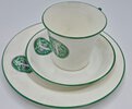 Another image of ‘ANGEL OF FREEDOM’ DESIGN, WHITE CHINA CUP, SAUCER AND SMALL PLATE by [WOMEN’S RIGHTS.] [WOMEN’S SOCIAL AND POLITICAL UNION.] [PANKHURST, Sylvia.]
