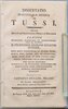 Another image of DISSERTATIO INAUGURALIS MEDICA DE TUSSI. by ITTNER, Franz Georg Ignaz, praeses and Kaspar MULLER, respondent.