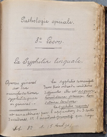 COURS DE PATHOLOGIE SPECIALE by [SÉBILEAU, Pierre.]