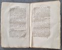 Another image of CONSIDÉRATIONS SUR LE GOUVERNEMENT QUI CONVIENT A LA FRANCE, by [FRENCH REVOLUTION.] CITOYEN DE PARIS. [FANTIN-DESODOARDS Antoine Etienne.]