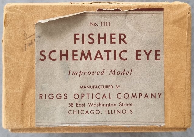 FISHER SCHEMATIC EYE by [OPHTHALMOLOGY.] FISHER, Dr William A.