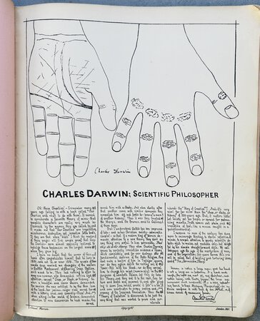THE LIFE-SIZE OUTLINES OF THE HANDS OF TWENTY-TWO CELEBRATED PERSONS, by [PALMISTRY.] WARREN, Claud, (pseudonym, Charles James WAHAB.)
