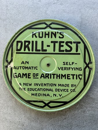 KUHN’S DRILL-TEST by [CALCULATING GAME.] [EDUCATIONAL DEVICE CO.,]