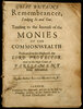 Another image of Great Britains remembrancer, looking in and out. Tending to the increase of the monies of the Commonwealth. Presented to his Highness the Lord Protector, and to the High Court of Parliament now assembled... by MADDISON, Ralphe.