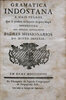 Another image of Gramatica indostana a mais vulgar que se practica no imperio do gram Mogol: offerecida aos muitos reverendos padres missionarios do ditto imperio by (HINDU GRAMMAR).