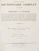 Another image of Nouveau Dictionnaire complet a l’usage des Allemands et des Français composé d’après les meilleurs dictionnaires de langues, d’arts ou de sciences qui ont paru jusqu’à ce jour, contenant l’explication des mots des deux langues, la prononciation de ceux qui peuvent offrir quelque difficulté, un choix d’exemples propres à en faire connaître l’emploi et les différentes acceptions; les principaux synonymes, les termes du code Français, les monnaies, poids, mesures des divers ètats; les noms de personnes, de pays, de peuples, villes, fleuves etc. qui different pour le genre ou par quelque nuance dans le traduction. 2de dition, entièrement refondue et augmentée de plus de 20,000 articles. 4 tomes grand-in-4to,chacun d’environ 80 feuilles. by L’ABBÉ MOZIN, M.M; BIBER, J. TH.
