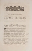 An Act for the more effectually detaining in Custody Napoleon Buonaparté. by (NAPOLEON).