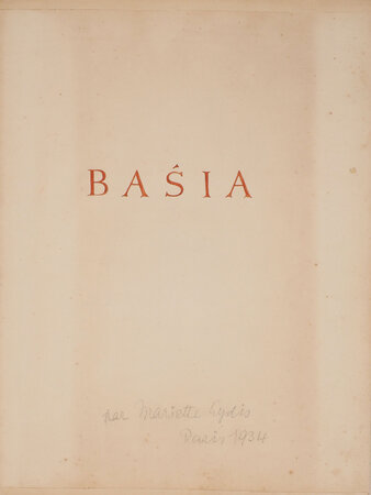 Basia. by LYDIS, Mariette.