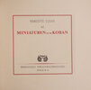 Another image of 42 Miniaturen zum Koran. by LYDIS, Mariette.