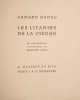Les Litanies de la Vierge. 48 lithographies enluminées... by Mariette LYDIS, illustrator, Armand GODOY.