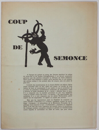 Coup de Semonce. by BONA, illustrator. (SURREALISM).