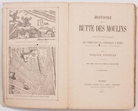 Histoire de la Butte des Moulins suivie d’une étude historique sur les demeures de Corneille à Paris (hôtel de Guise – rue de Cléry – rue d’Argenteuil) … Avec deux vues de la Butte en 1551 et 1652. by FOURNIER, Édouard.