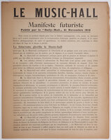Manifeste technique de la littérature futuriste. by (FUTURISM. Manifestos 1912-1917). [MARINETTI, F. T.]
