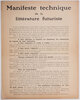 Another image of Manifeste technique de la littérature futuriste. by (FUTURISM. Manifestos 1912-1917). [MARINETTI, F. T.]