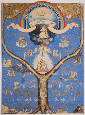 Die Zehn Gebote Gottes [The Ten Commandments, in German]. by BURTSCHELL, FR.