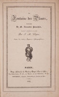 La Fontaine des pleurs... traduit librement du Russe par J. M. Chopin. Orné de trois figures lithographiées. by PUSHKIN, Aleksandr Sergeevich. J[ean] M[arie] CHOPIN, translator.