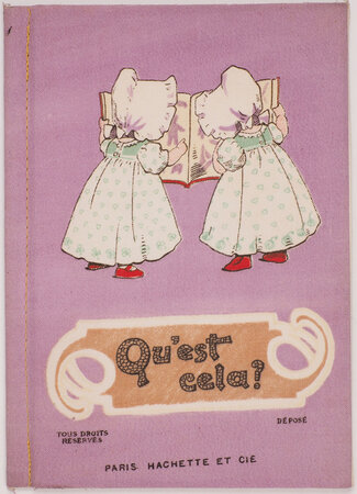 Qu’est cela? by (DEAN’S RAG BOOK). [HALL, Evelyn Gladys, ilustrator].