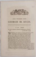 An act to prevent unlawful Combinations of Workmen. 12 July 1799. by (COMBINATION ACT).