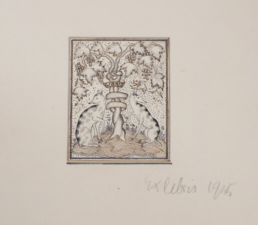 (Bookplate design). by LYDIS, Mariette.