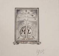 (Bookplate design). by LYDIS, Mariette.
