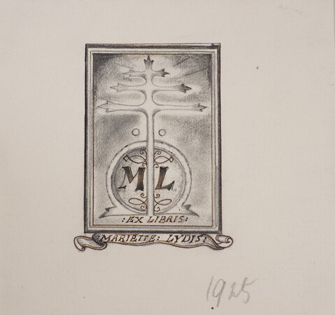 (Bookplate design). by LYDIS, Mariette.