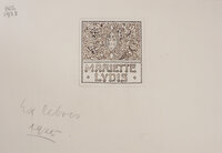 (Bookplate design). by LYDIS, Mariette.