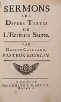 Sermons sur divers textes de L'Ecriture Sainte. by CAILLARD, Gaspar.