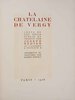Another image of La Chatelaine de Vergy. by BÈDIER, Joseph. Robert BONFILS, illustrator.