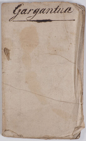 L’Histoire du fameux Gargantua [half-title]. by (CHAPBOOK).