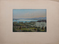 [Four hand-coloured aquatint views]. by (SWITZERLAND). DIKENMANN, R., publisher.