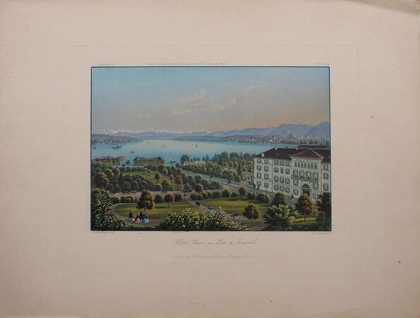 [Four hand-coloured aquatint views]. by (SWITZERLAND). DIKENMANN, R., publisher.