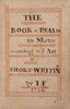 Another image of The Book of Psalm in Metre according to ye Art of Short-Writing by I. F. 1726. [Spine title: ‘Patrick Psalm’]. by FORFITT, Joseph.