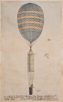 The Balloon & Parachute with which Monsr. Garnerin ascended from St, Georges Parade on Sept. 21st 1802... by (GARNERIN, André-Jacques).