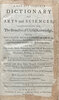Another image of A New and Complete Dictionary of Arts and Sciences; Comprehending All The Branches of Useful Knowledge, with Accurate Descriptions as well of the various Machines, Instruments, Tools.... Uses of Natural Productions, whether Animals, Vegetables, Minerals... Together with The Kingdoms, Provinces, Cities, Towns.... with above Three Hundred Copper-Plates... engraved by Mr. Jefferys... Vol. 1 (2,3,4) by SOCIETY OF GENTLEMEN, A