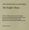 Another image of The Knight's Horse, II from The Prologue of The Canterbury Tales. by KING, Ron, b. 1932