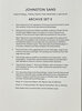 Another image of Johnston Sans, The Archive Proofs. Printer’s Archive Set E. Printed for London Transport to Provide a Definitive Record of the Extant Founts of the Type designed by Edward Johnston in 1916 for London Underground. by JOHNSTON, Edward. MORTIMER, Ian.