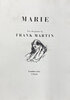 Another image of Marie: Ten Drypoints by Frank Martin. by MARTIN, Frank (1921-2005)