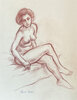 Another image of Nude drawings of Jennifer Knight-Barnard. Made in Chelsea, London from Life during 1955, 1956 & 1957. by MARTIN, Frank (1921-2005)