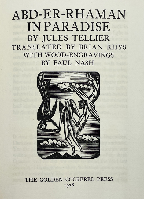 Abd-Er-Rhaman in Paradise by Jules Tellier. by NASH, Paul. GOLDEN ...